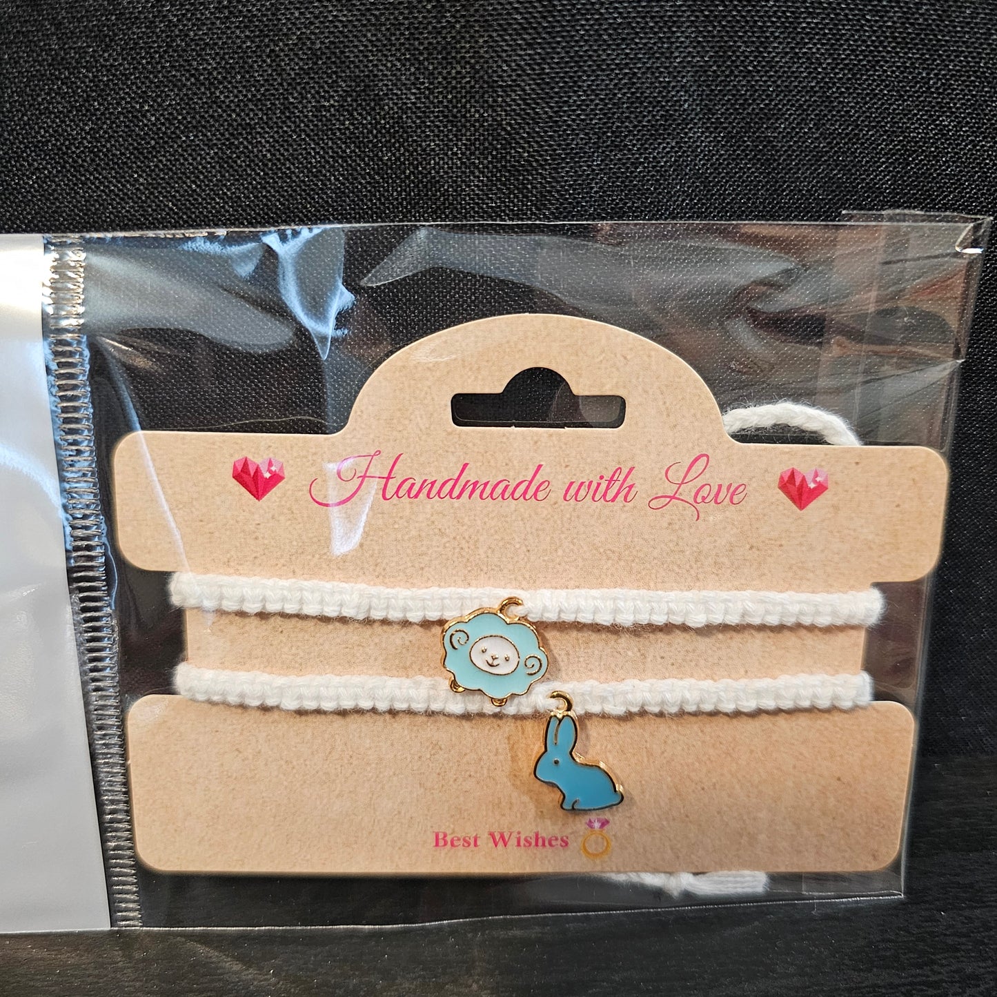 Sheep Rabbit Charmed Friendship Bracelet