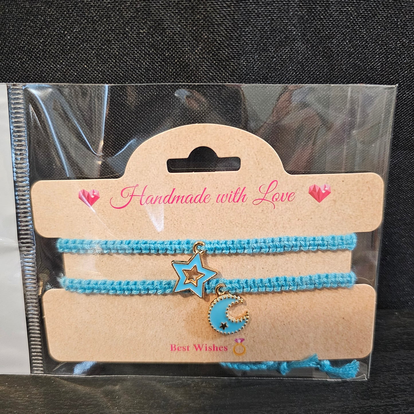 Star Moon Charmed Friendship Bracelet