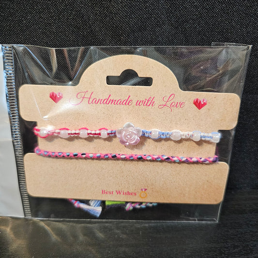 Beaded Rose Friendship Bracelet