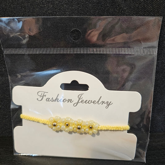 Beaded Flower Friendship Bracelet