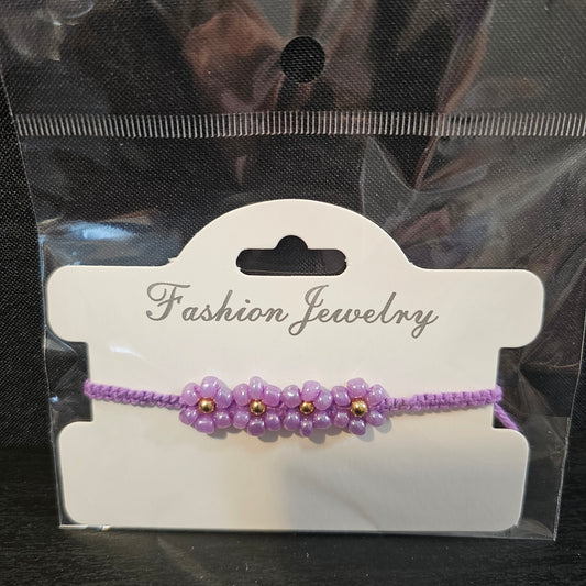 Beaded Flower Friendship Bracelet