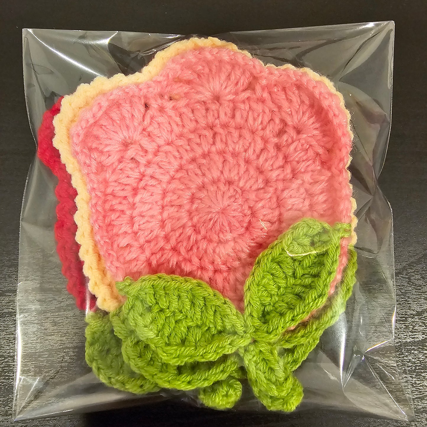 Crocheted Tulip Coaster