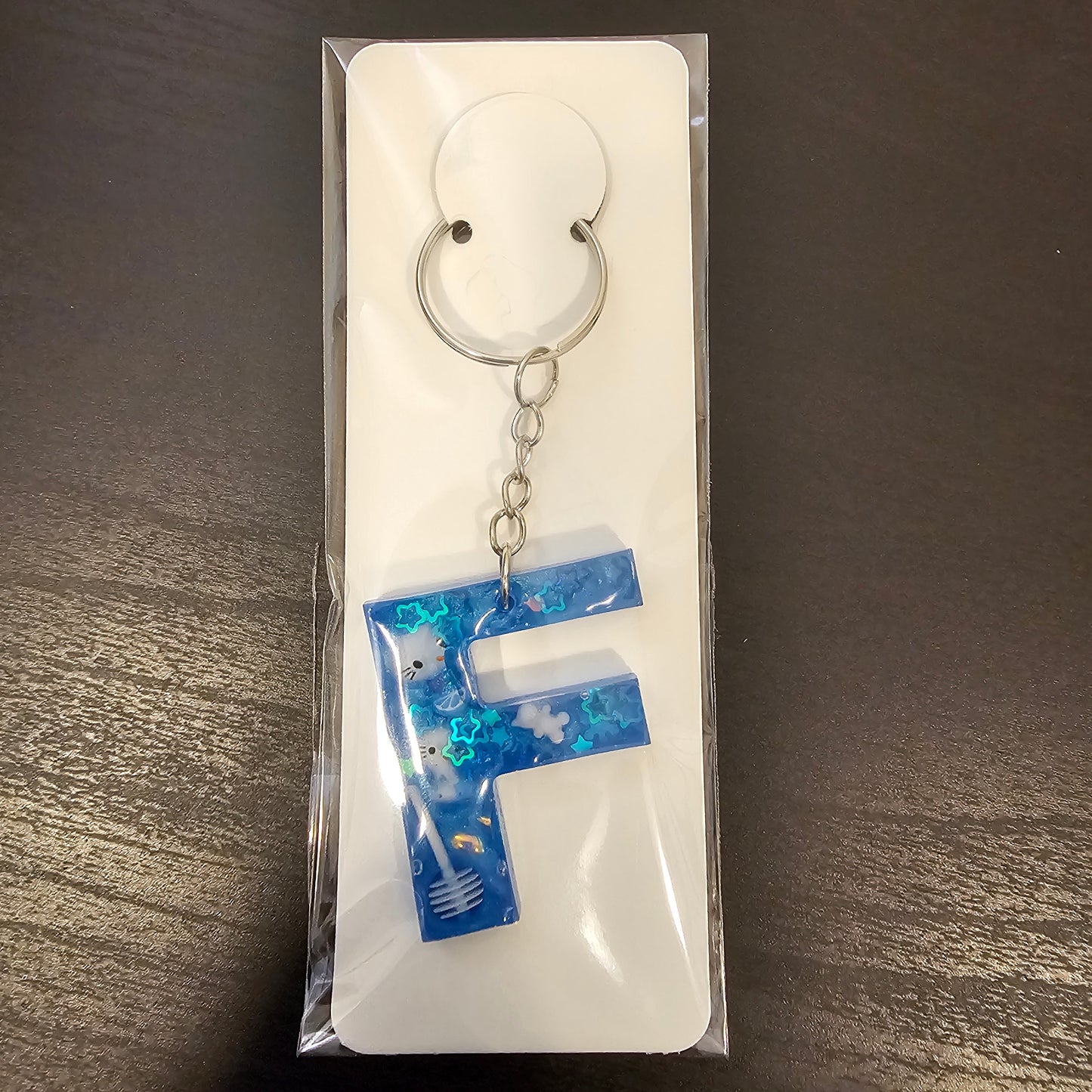 Initial F Keychain