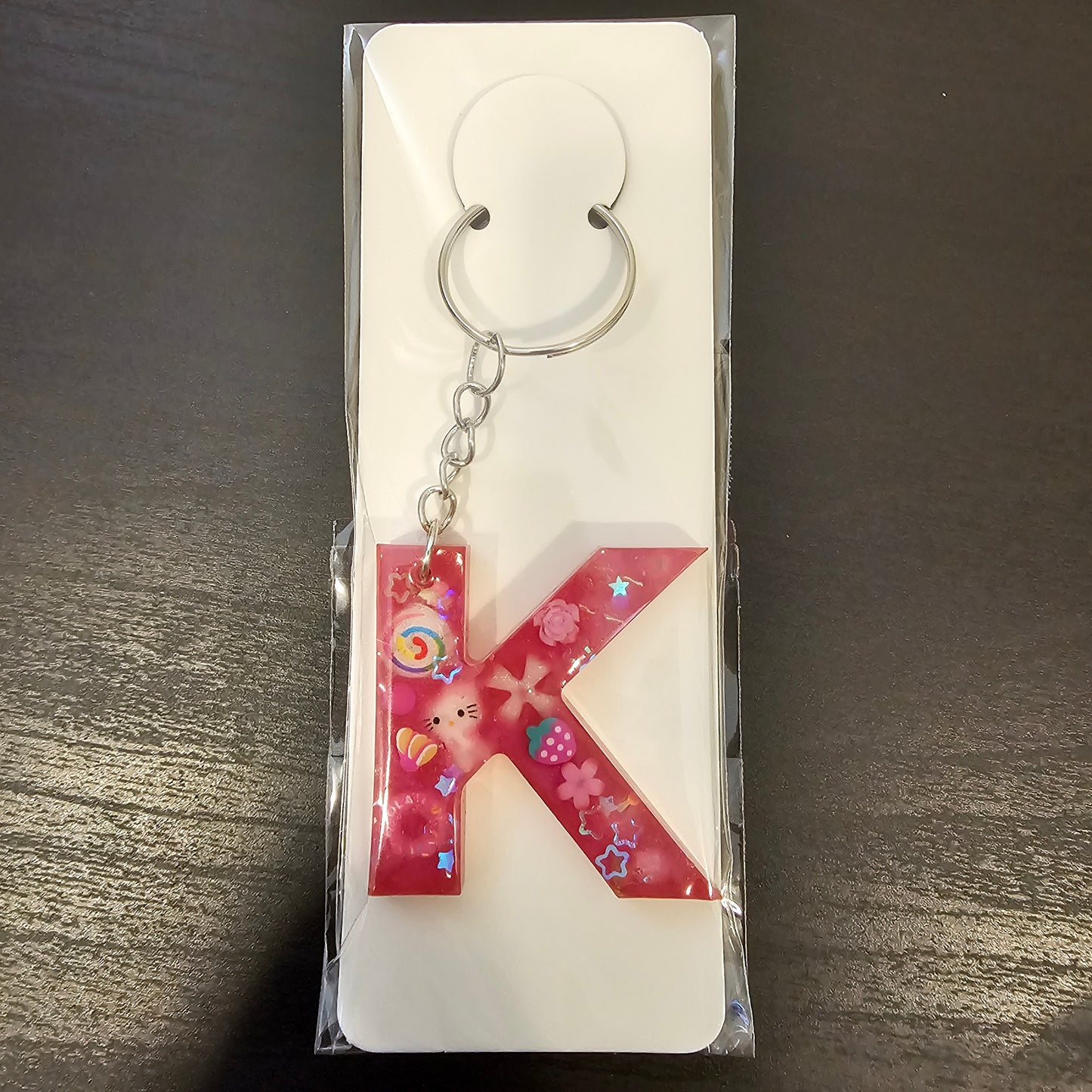 Initial K Keychain