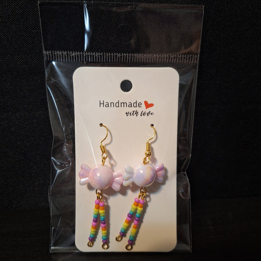 Rainbow Candy Beads Earrings