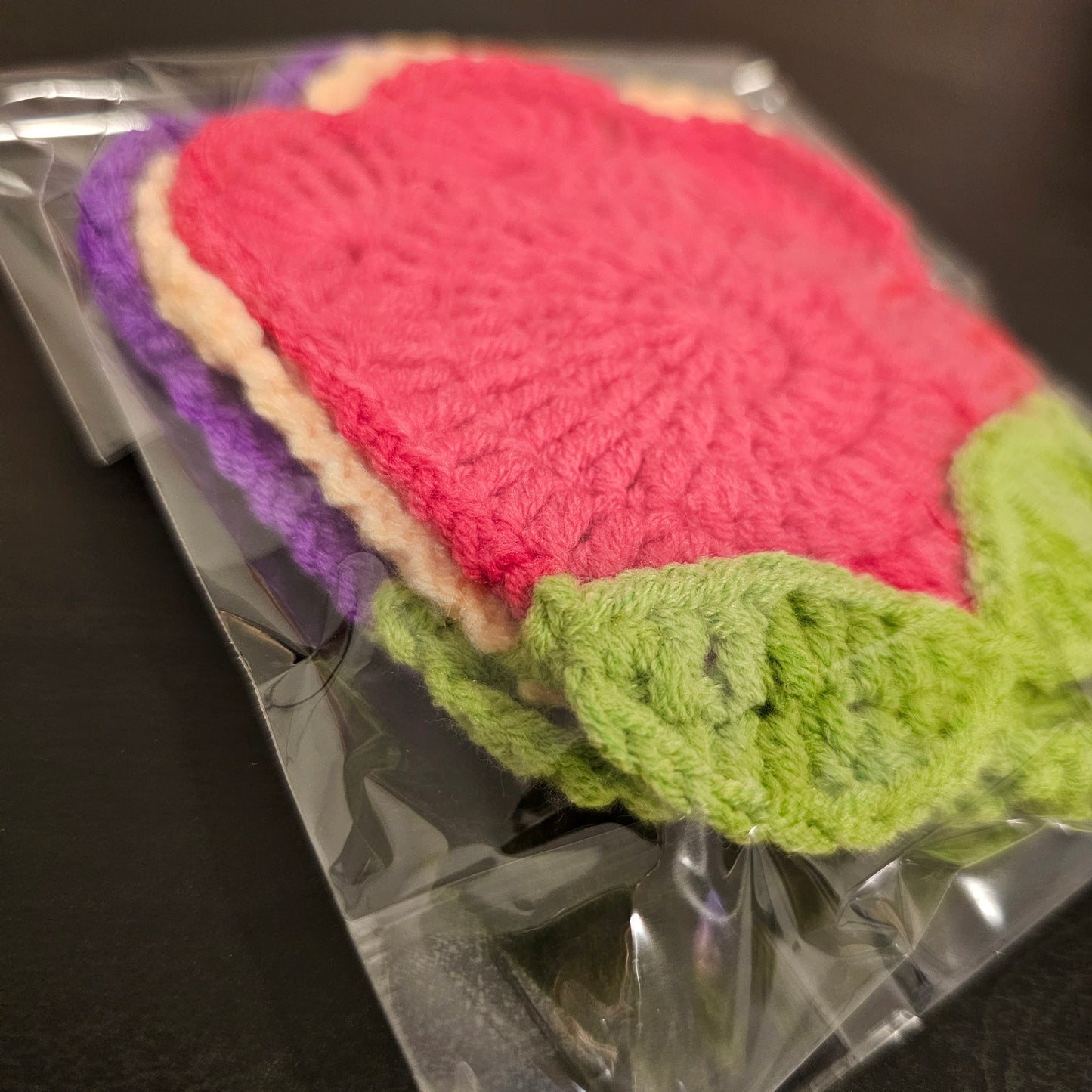 Crocheted Tulip Coaster