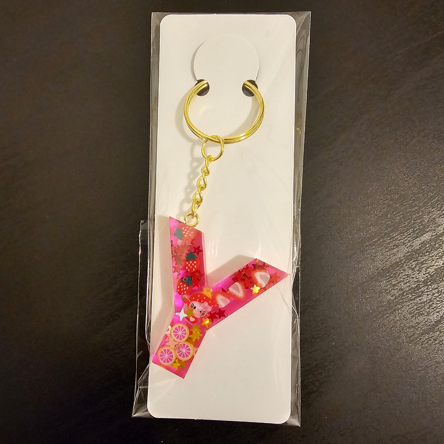 Initial Y Keychain