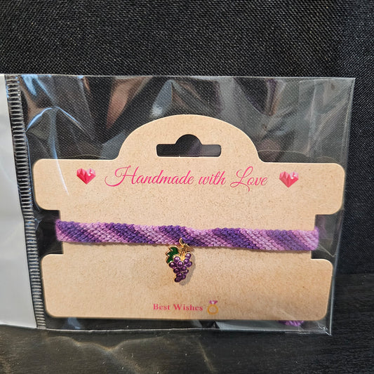 Grape Charmed Ombre Friendship Bracelet