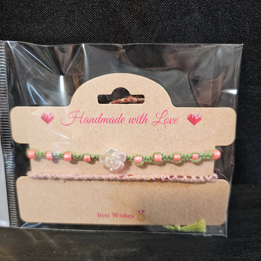 Beaded Rose Friendship Bracelet