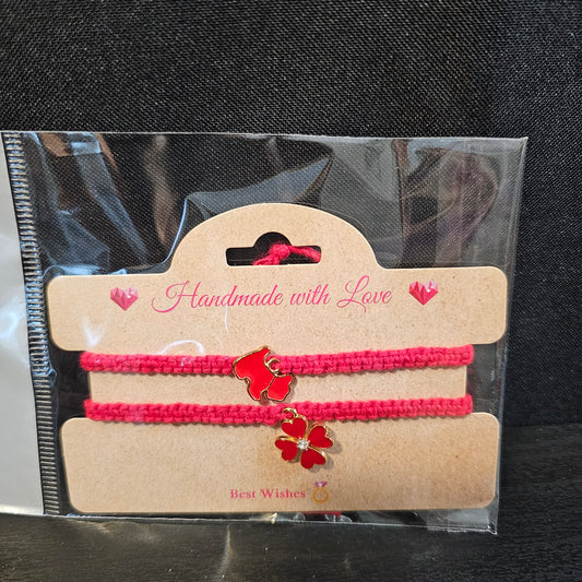 Puppy Clover Charmed Friendship Bracelet
