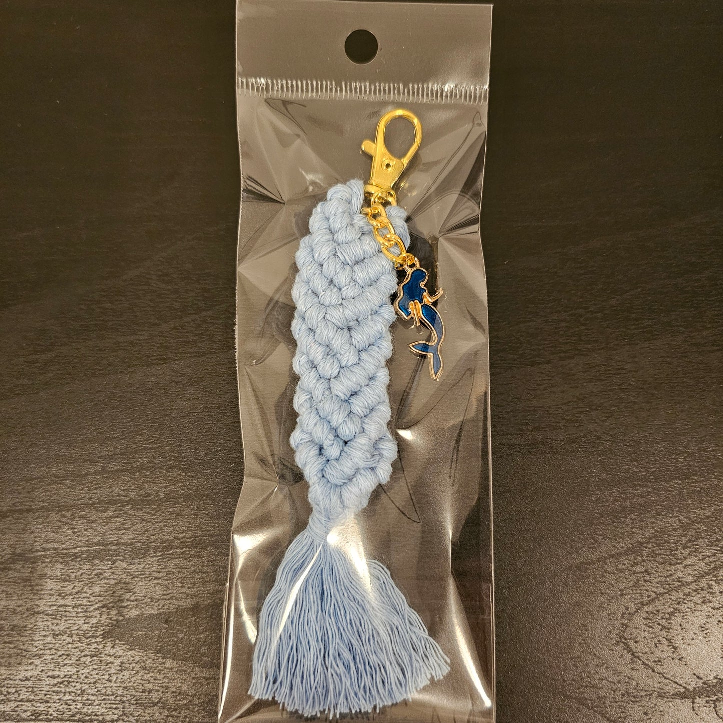 Macrame Mermaid Keychain