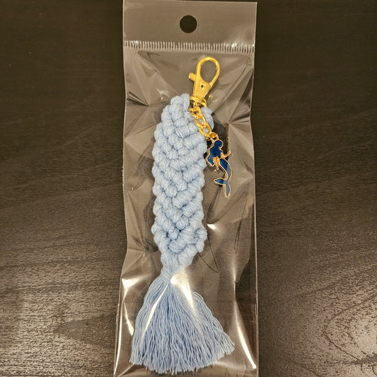 Macrame Mermaid Keychain
