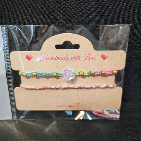 Beaded Rose Friendship Bracelet