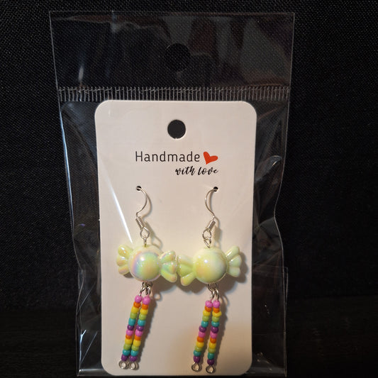 Rainbow Candy Beads Earrings