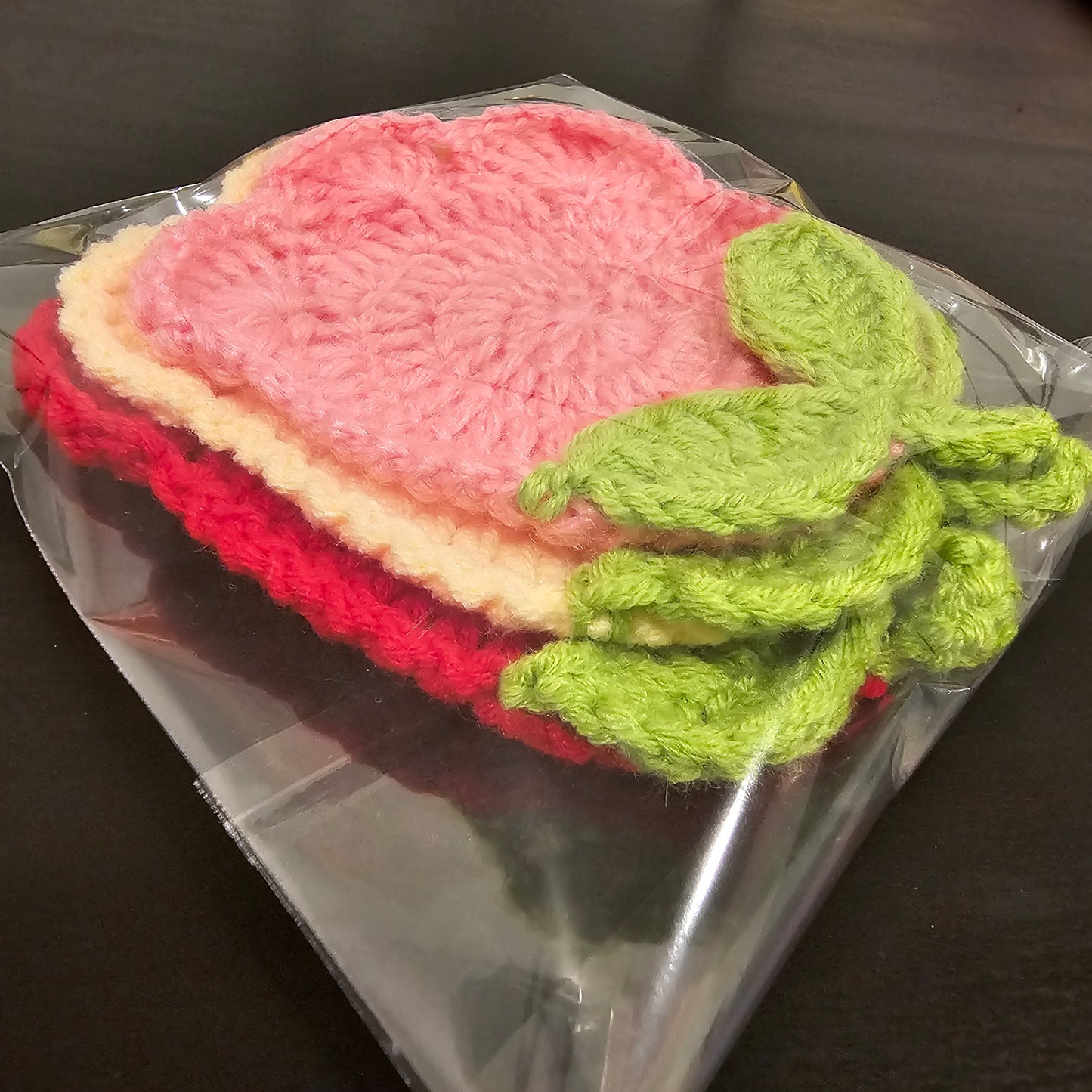 Crocheted Tulip Coaster