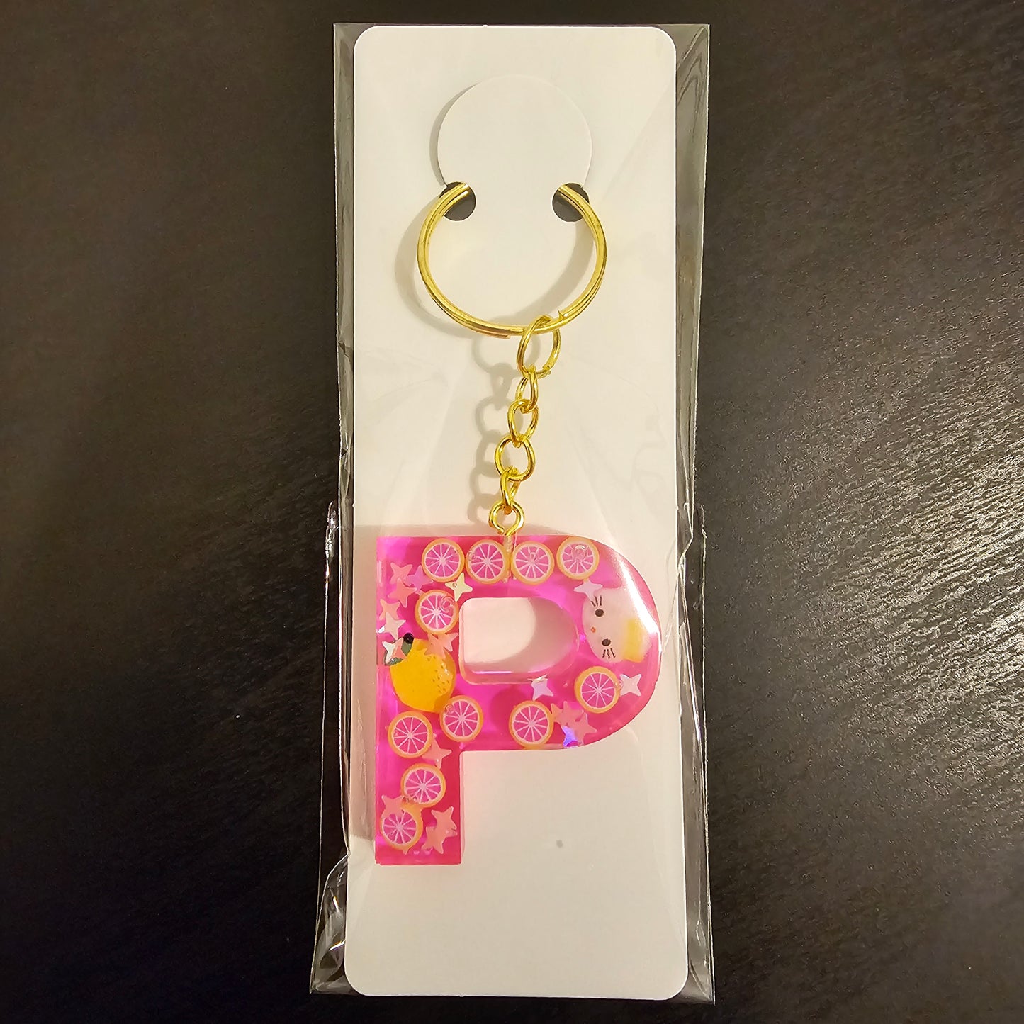 Initial P Keychain