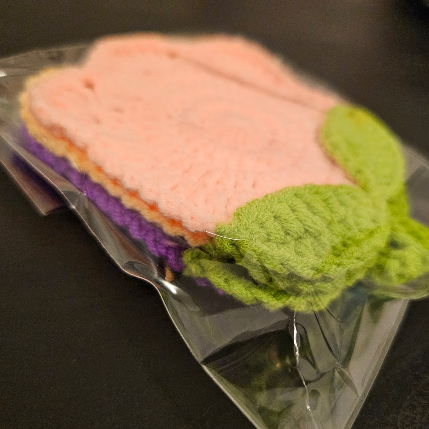 Crocheted Tulip Coaster
