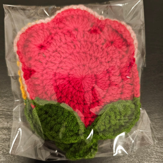 Crocheted Tulip Coaster