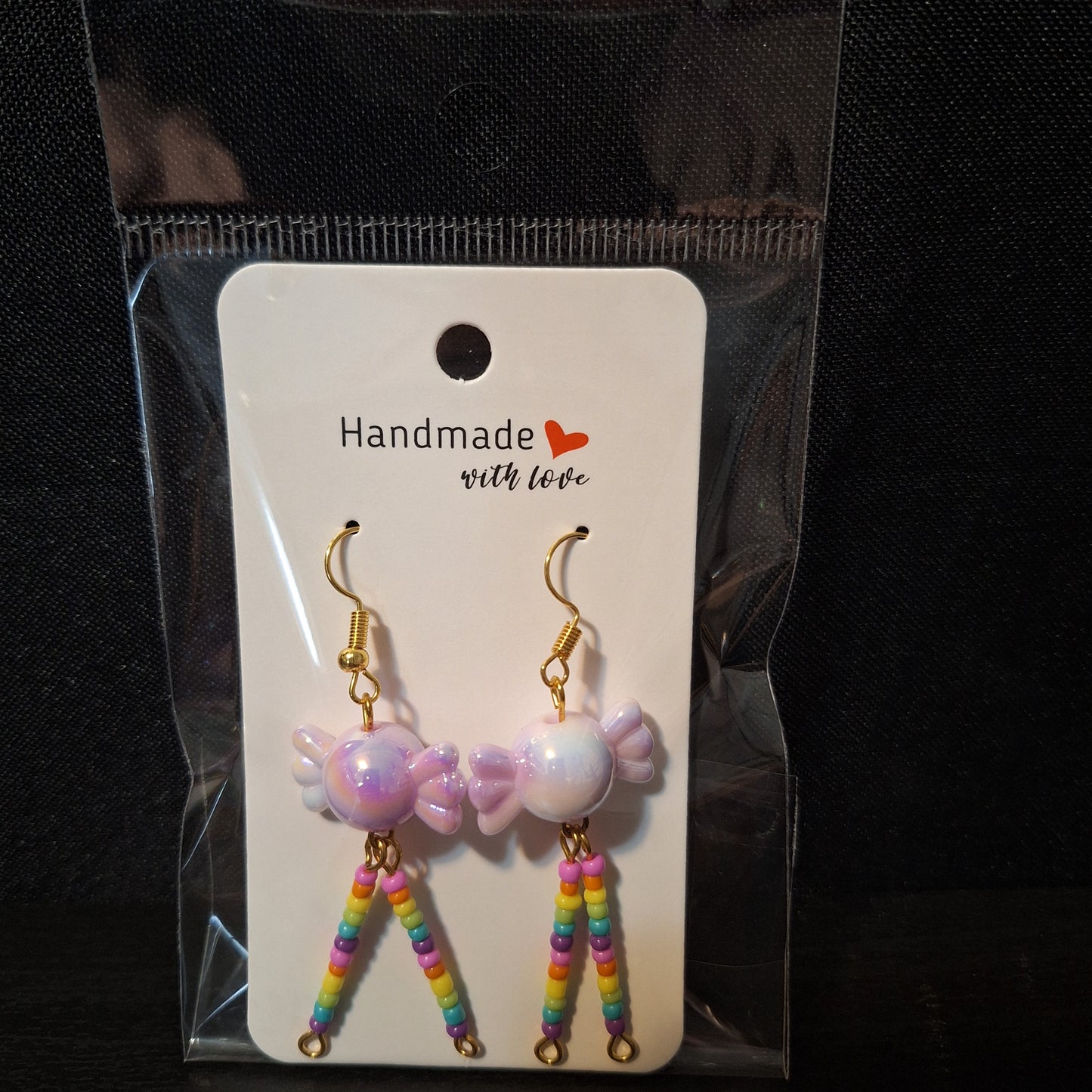 Rainbow Candy Beads Earrings