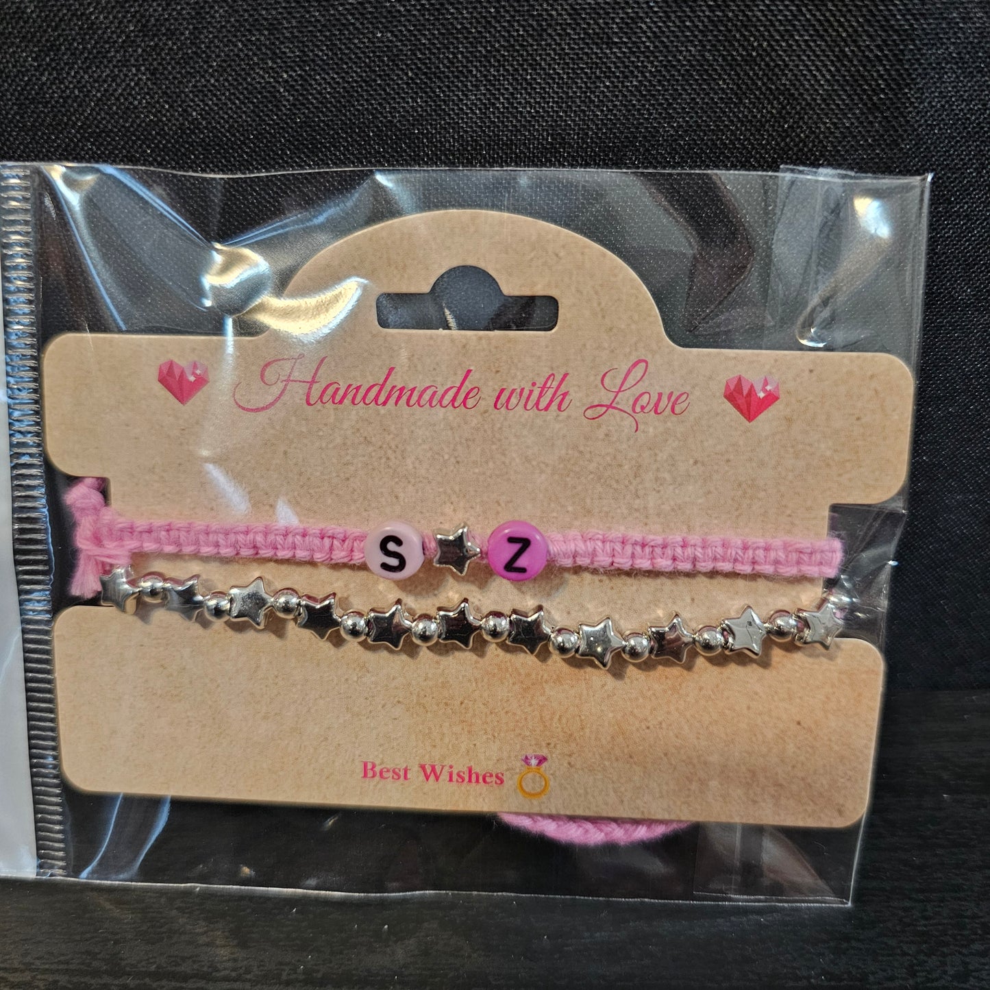 Initial Friendship Bracelet (S & Z)